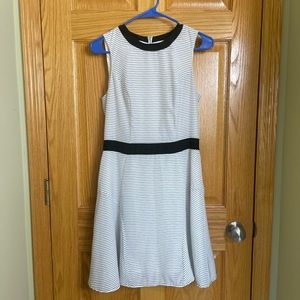 Black and white stripe dress